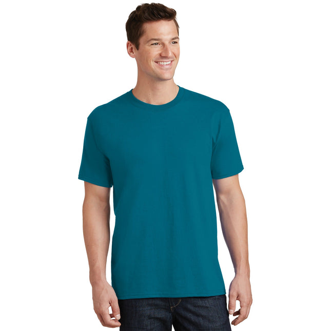 Port & Company - Core Cotton Tee. PC54 - Teal - Union Prints