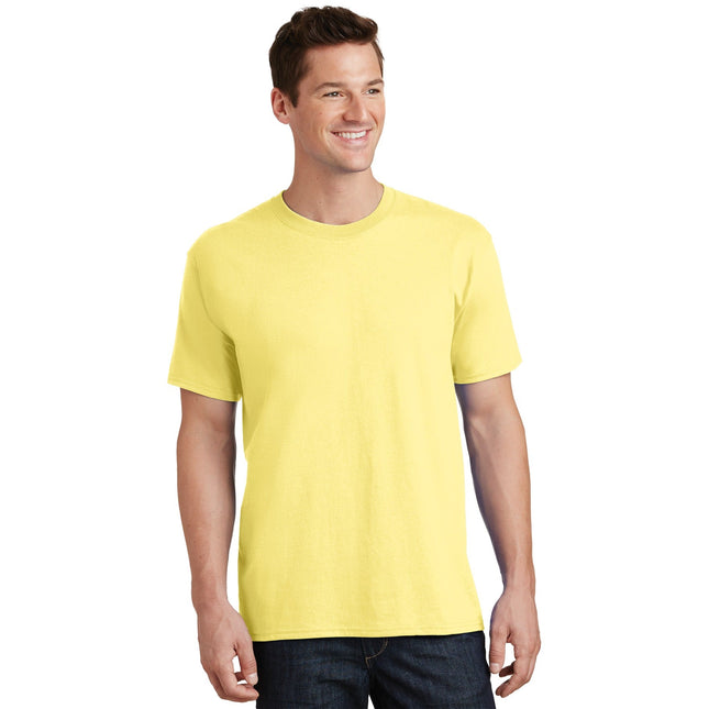 Port & Company - Core Cotton Tee. PC54 - Yellow - Union Prints