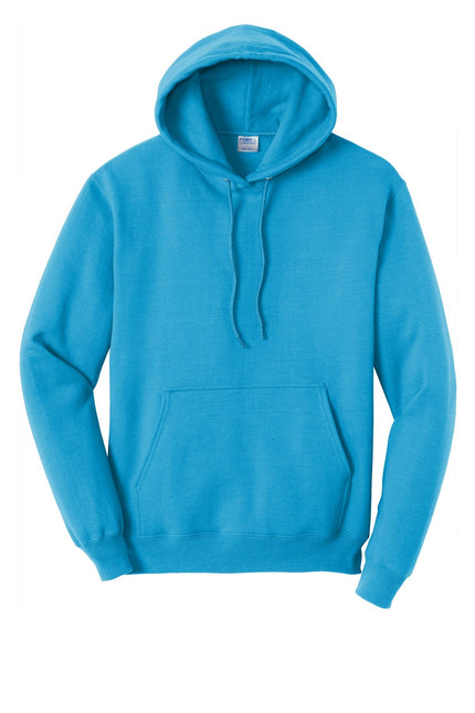 Port & Company - Core Fleece Pullover Hooded Sweatshirt. PC78H - Neon Blue - Union Prints