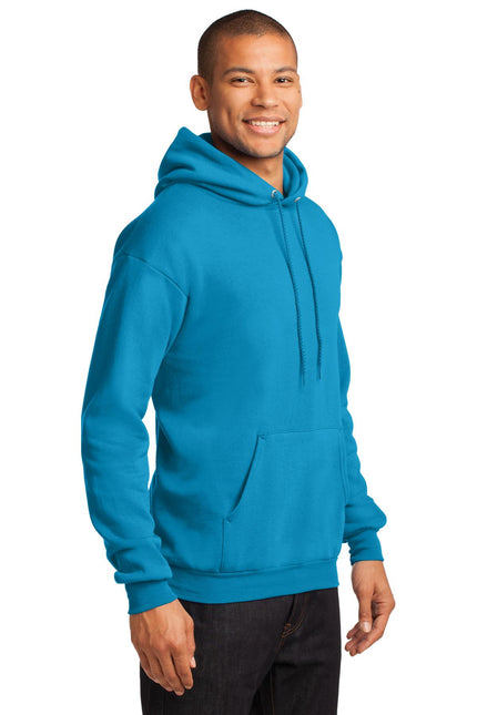 Port & Company - Core Fleece Pullover Hooded Sweatshirt. PC78H - Neon Blue - Union Prints