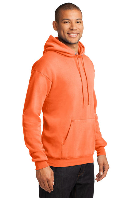 Port & Company - Core Fleece Pullover Hooded Sweatshirt. PC78H - Neon Orange - Union Prints