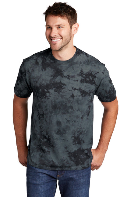 Port & Company Crystal Tie-Dye Tee PC145 - Black - Union Prints