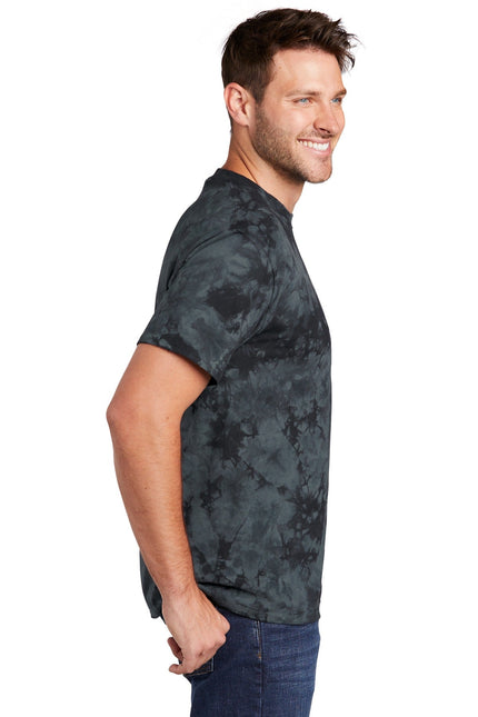 Port & Company Crystal Tie-Dye Tee PC145 - Black - Union Prints