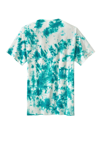 Port & Company Crystal Tie-Dye Tee PC145 - Teal - Union Prints