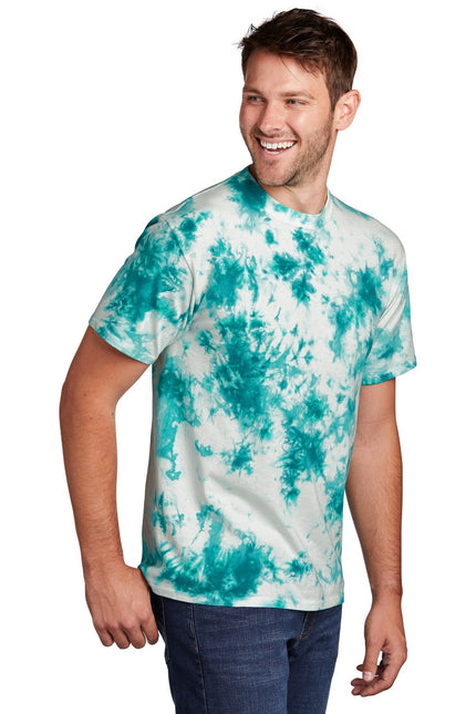 Port & Company Crystal Tie-Dye Tee PC145 - Teal - Union Prints