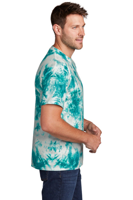 Port & Company Crystal Tie-Dye Tee PC145 - Teal - Union Prints