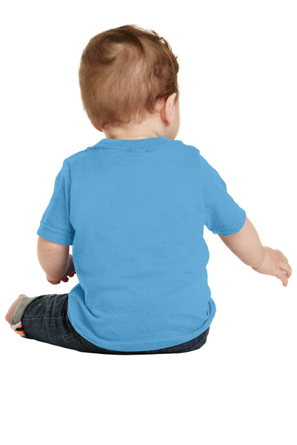 Port & Company Infant Core Cotton Tee. CAR54I - Aquatic Blue - Union Prints