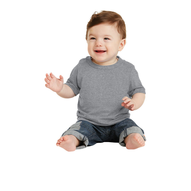 Port & Company Infant Core Cotton Tee. CAR54I - Athletic Heather - Union Prints
