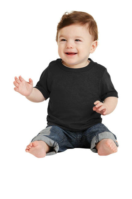 Port & Company Infant Core Cotton Tee. CAR54I - Jet Black - Union Prints