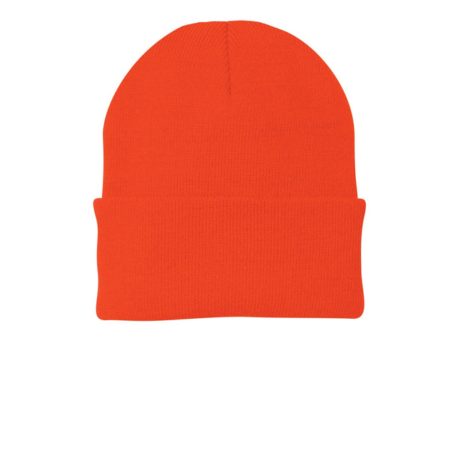 Port & Company Knit Cap. CP90 - Athletic Orange - Union Prints