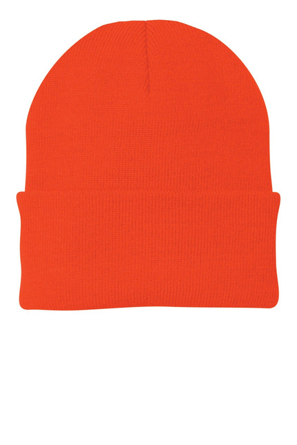 Port & Company Knit Cap. CP90 - Athletic Orange - Union Prints