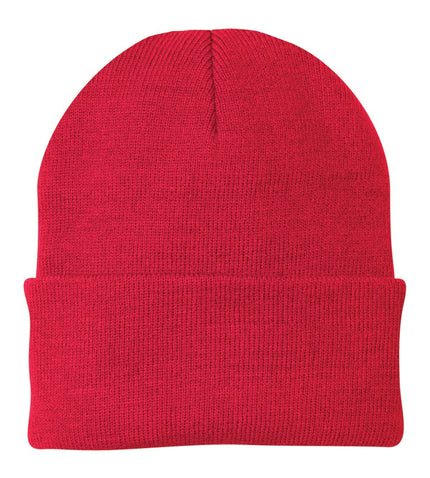 Port & Company Knit Cap. CP90 - Athletic Red - Union Prints