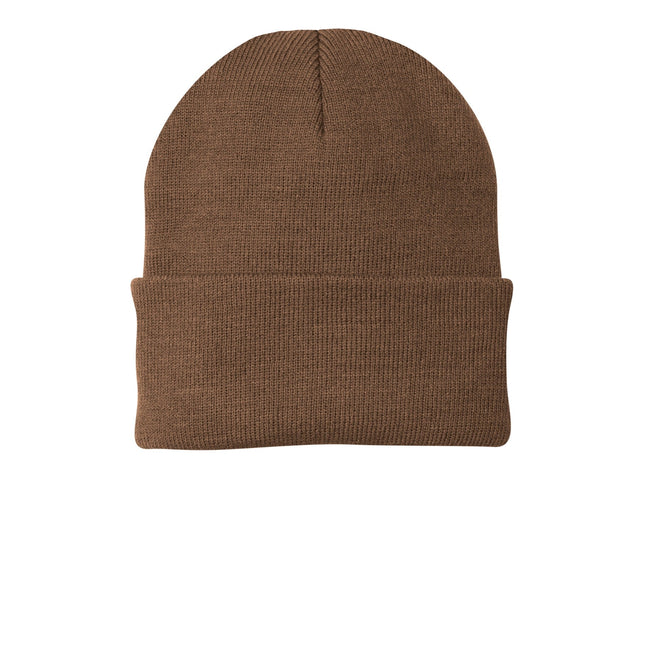 Port & Company Knit Cap. CP90 - Brown - Union Prints