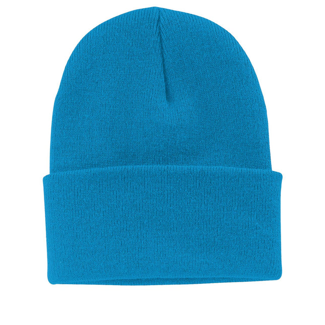 Port & Company Knit Cap. CP90 - Neon Blue - Union Prints