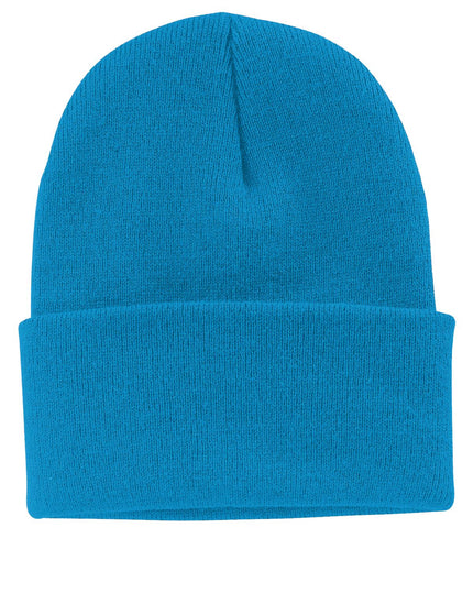 Port & Company Knit Cap. CP90 - Neon Blue - Union Prints
