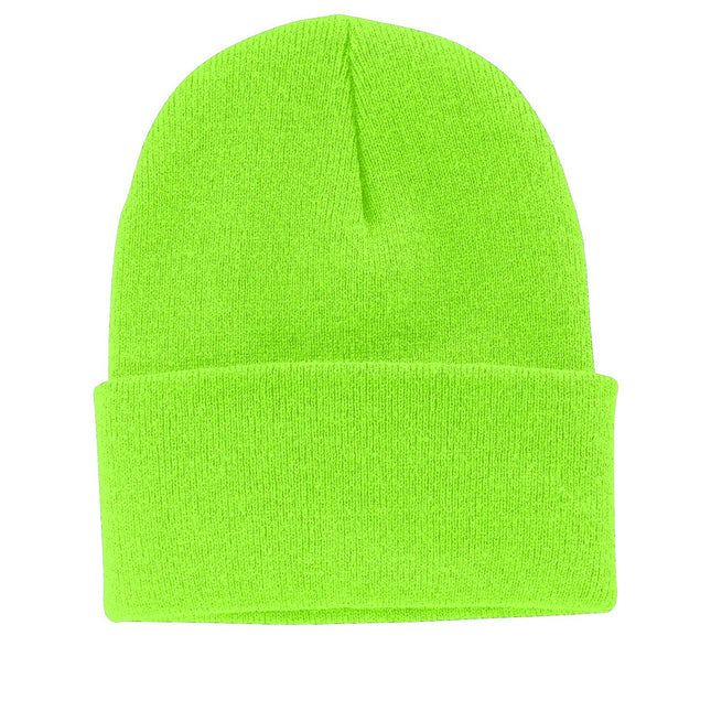 Port & Company Knit Cap. CP90 - Neon Green - Union Prints