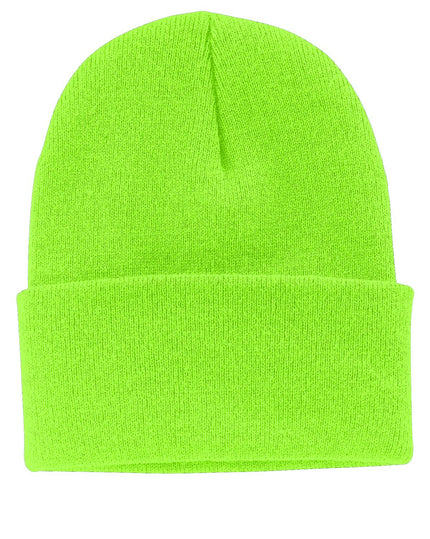 Port & Company Knit Cap. CP90 - Neon Green - Union Prints