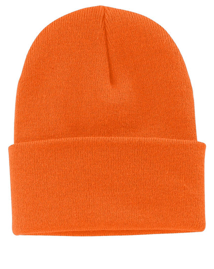 Port & Company Knit Cap. CP90 - Neon Orange - Union Prints