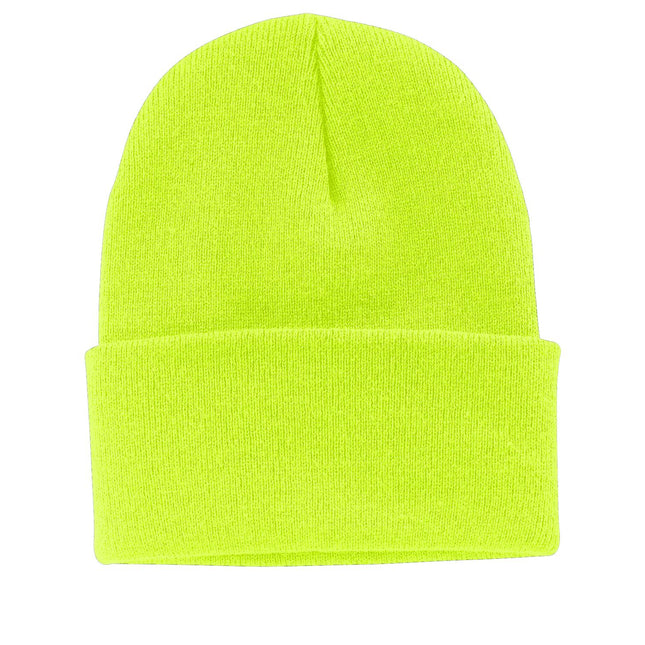 Port & Company Knit Cap. CP90 - Neon Yellow - Union Prints