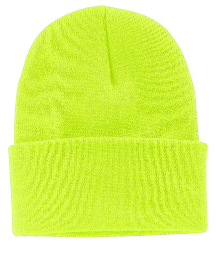 Port & Company Knit Cap. CP90 - Neon Yellow - Union Prints