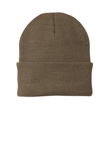 Port & Company Knit Cap. CP90 - Woodland Brown - Union Prints