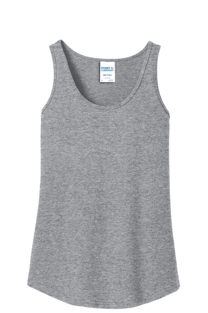 Port & Company Ladies Core Cotton Tank Top. LPC54TT - Athletic Heather - Union Prints