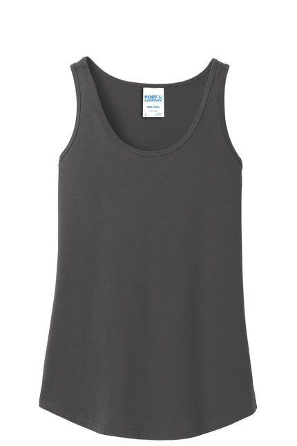 Port & Company Ladies Core Cotton Tank Top. LPC54TT - Charcoal - Union Prints