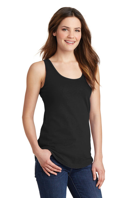 Port & Company Ladies Core Cotton Tank Top. LPC54TT - Jet Black - Union Prints