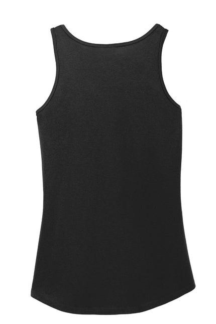 Port & Company Ladies Core Cotton Tank Top. LPC54TT - Jet Black - Union Prints