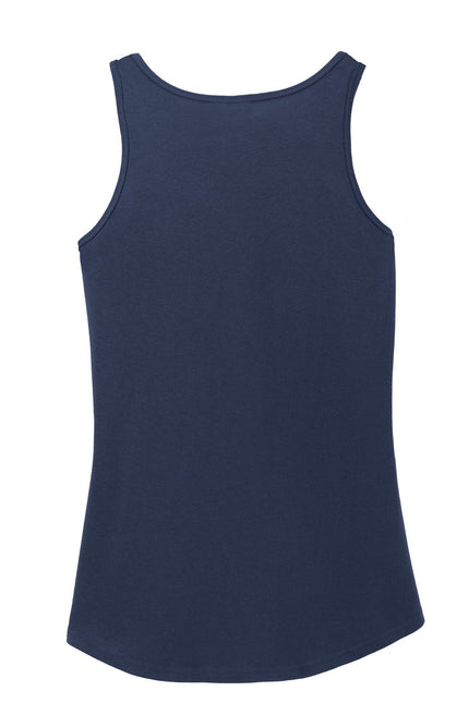 Port & Company Ladies Core Cotton Tank Top. LPC54TT - Navy - Union Prints