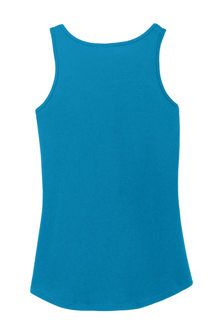 Port & Company Ladies Core Cotton Tank Top. LPC54TT - Neon Blue - Union Prints