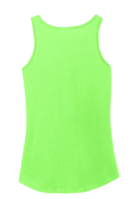 Port & Company Ladies Core Cotton Tank Top. LPC54TT - Neon Green - Union Prints