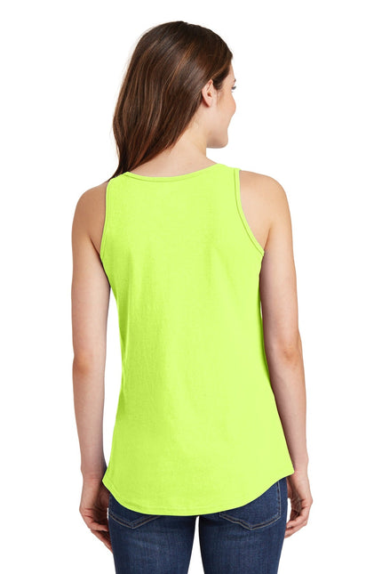 Port & Company Ladies Core Cotton Tank Top. LPC54TT - Neon Yellow - Union Prints