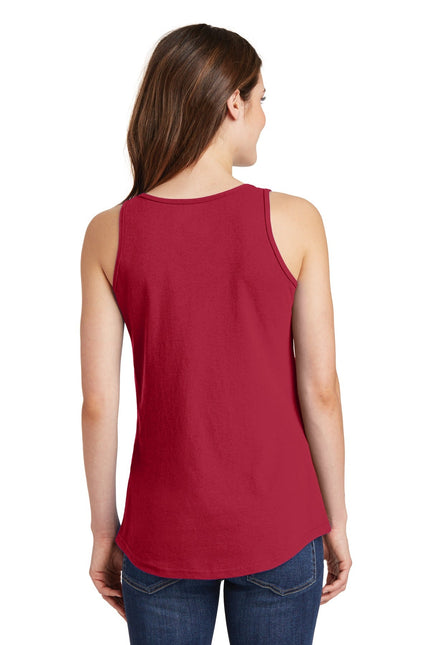 Port & Company Ladies Core Cotton Tank Top. LPC54TT - Red - Union Prints
