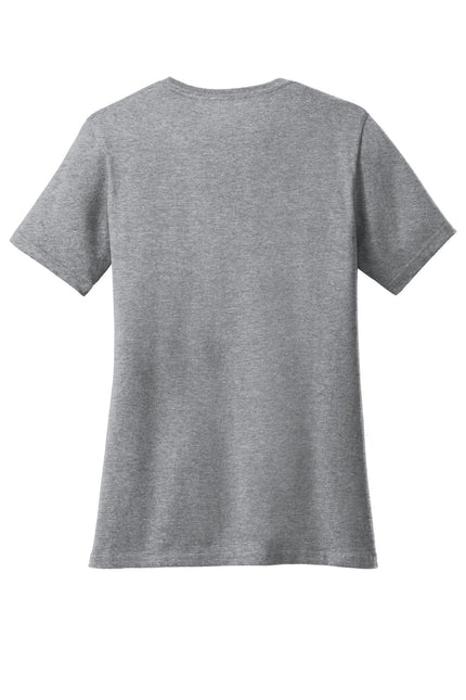 Port & Company Ladies Core Cotton V-Neck Tee. LPC54V - Athletic Heather - Union Prints