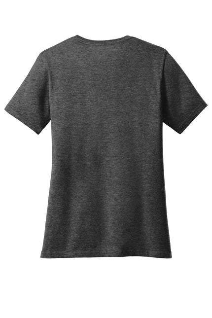 Port & Company Ladies Core Cotton V-Neck Tee. LPC54V - Dark Heather Grey - Union Prints