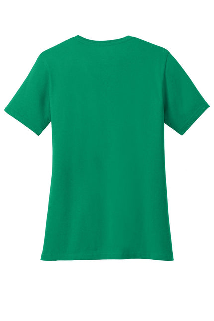 Port & Company Ladies Core Cotton V-Neck Tee. LPC54V - Kelly - Union Prints