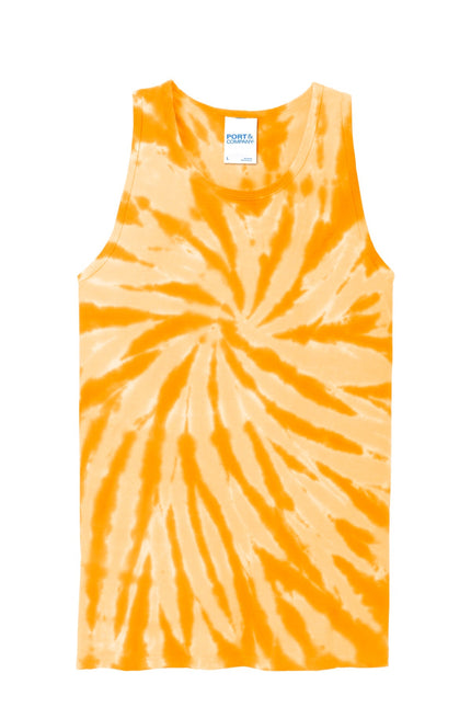 Port & Company Tie-Dye Tank Top. PC147TT - Gold - Union Prints