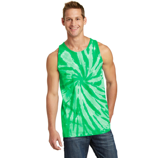 Port & Company Tie-Dye Tank Top. PC147TT - Kelly - Union Prints