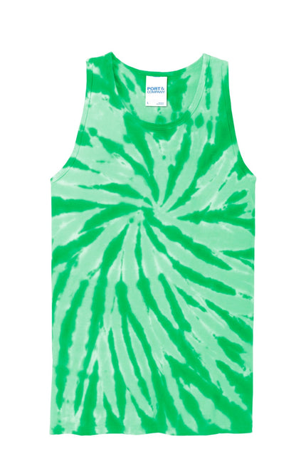Port & Company Tie-Dye Tank Top. PC147TT - Kelly - Union Prints