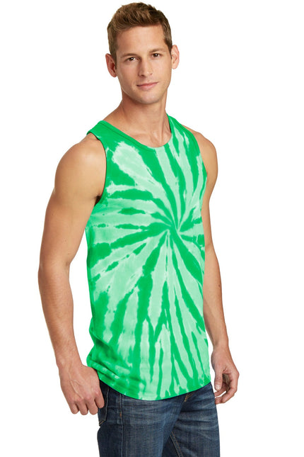 Port & Company Tie-Dye Tank Top. PC147TT - Kelly - Union Prints