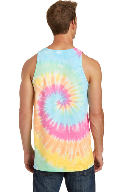 Port & Company Tie-Dye Tank Top. PC147TT - Pastel Rainbow - Union Prints
