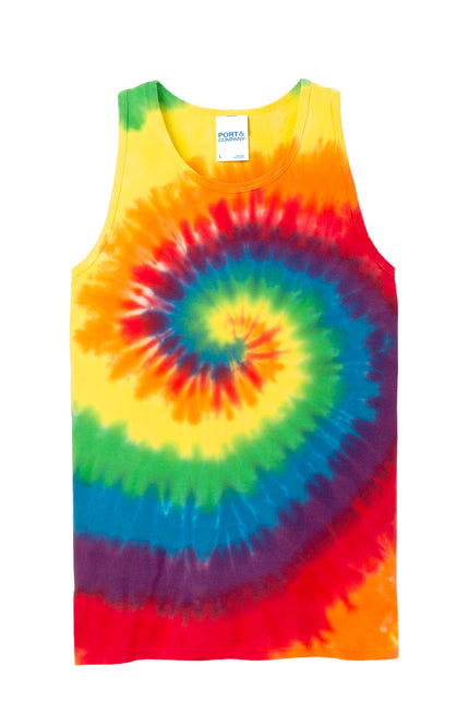 Port & Company Tie-Dye Tank Top. PC147TT - Rainbow - Union Prints