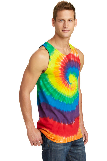 Port & Company Tie-Dye Tank Top. PC147TT - Rainbow - Union Prints