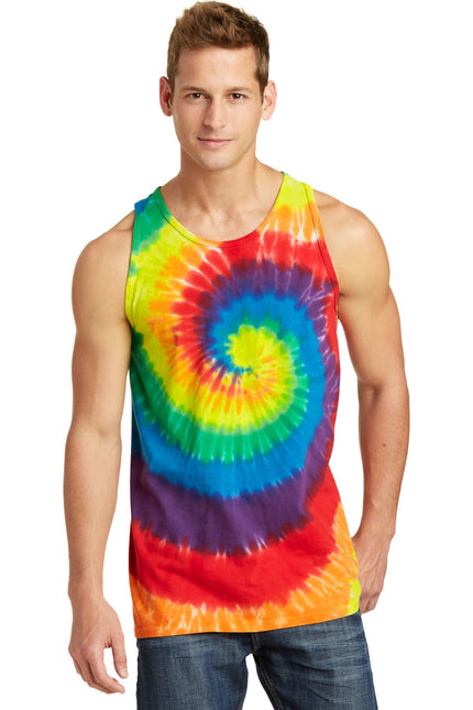 Port & Company Tie-Dye Tank Top. PC147TT - Rainbow - Union Prints