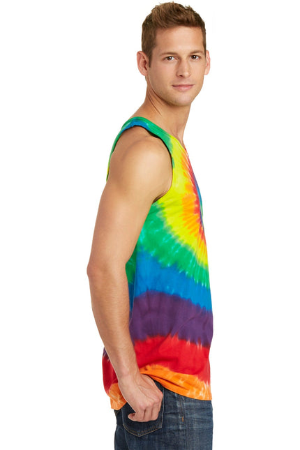 Port & Company Tie-Dye Tank Top. PC147TT - Rainbow - Union Prints