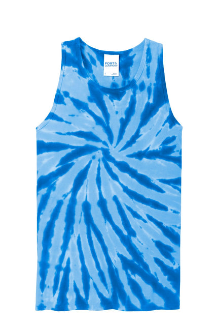 Port & Company Tie-Dye Tank Top. PC147TT - Royal - Union Prints