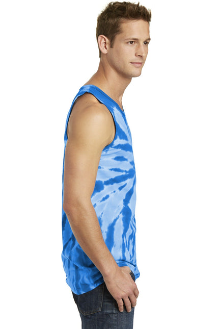 Port & Company Tie-Dye Tank Top. PC147TT - Royal - Union Prints