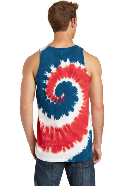 Port & Company Tie-Dye Tank Top. PC147TT - USA Rainbow - Union Prints