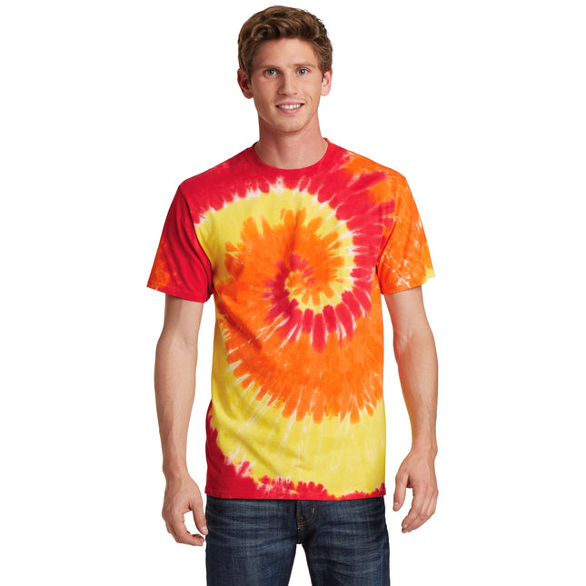 Port & Company - Tie-Dye Tee. PC147 - Blaze Rainbow - Union Prints